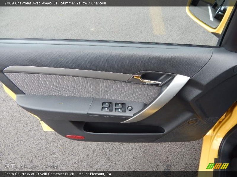 Summer Yellow / Charcoal 2009 Chevrolet Aveo Aveo5 LT