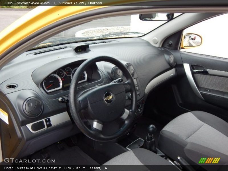 Summer Yellow / Charcoal 2009 Chevrolet Aveo Aveo5 LT