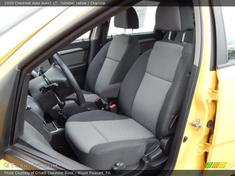 Summer Yellow / Charcoal 2009 Chevrolet Aveo Aveo5 LT