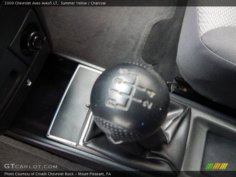 Summer Yellow / Charcoal 2009 Chevrolet Aveo Aveo5 LT