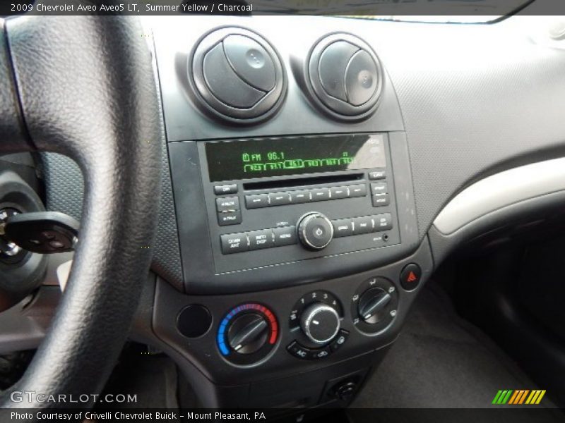 Summer Yellow / Charcoal 2009 Chevrolet Aveo Aveo5 LT