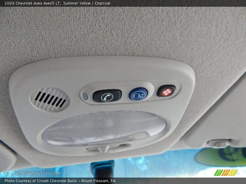 Summer Yellow / Charcoal 2009 Chevrolet Aveo Aveo5 LT