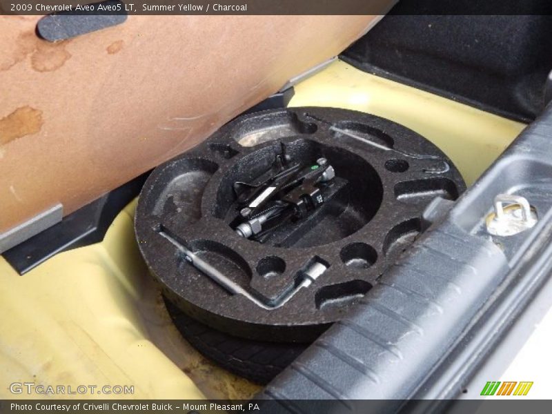 Summer Yellow / Charcoal 2009 Chevrolet Aveo Aveo5 LT