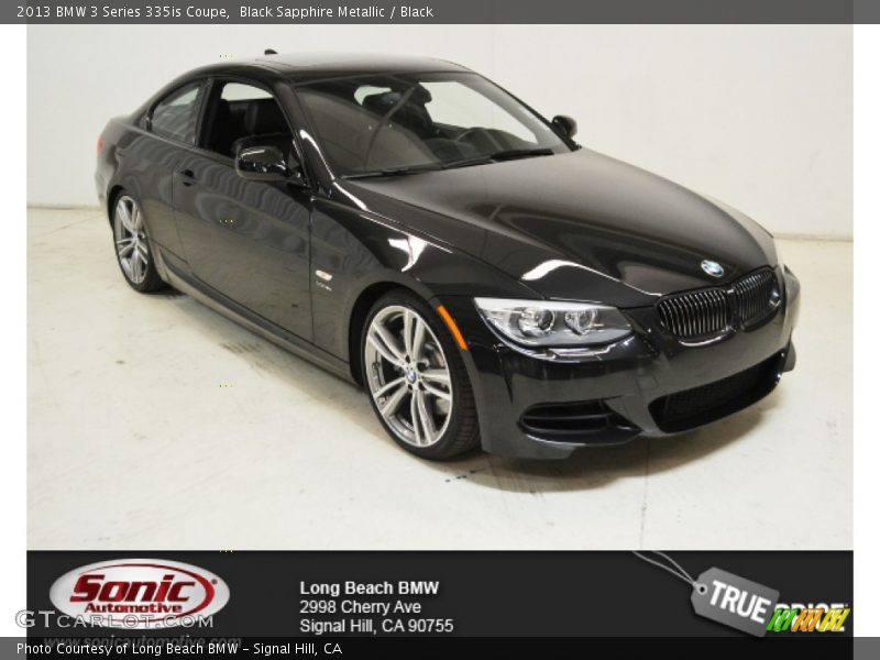 Black Sapphire Metallic / Black 2013 BMW 3 Series 335is Coupe