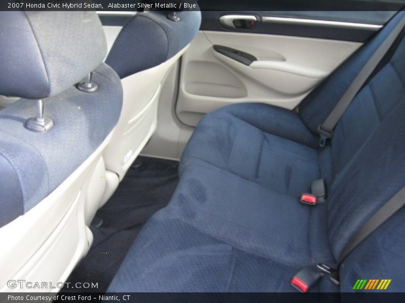 Alabaster Silver Metallic / Blue 2007 Honda Civic Hybrid Sedan