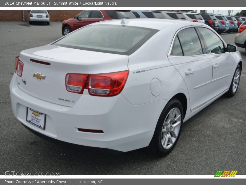 Summit White / Cocoa/Light Neutral 2014 Chevrolet Malibu LT