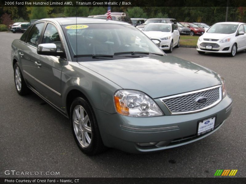 Titanium Green Metallic / Black 2006 Ford Five Hundred Limited AWD
