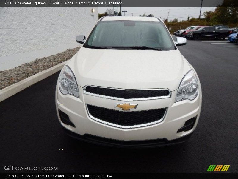 White Diamond Tricoat / Jet Black 2015 Chevrolet Equinox LT AWD
