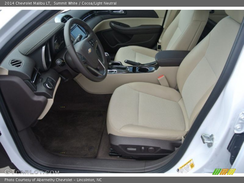 Summit White / Cocoa/Light Neutral 2014 Chevrolet Malibu LT