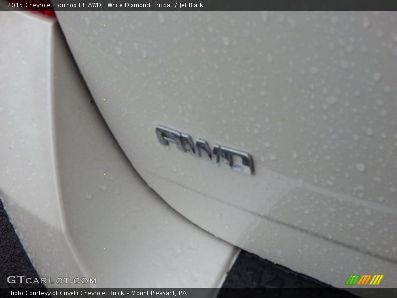 White Diamond Tricoat / Jet Black 2015 Chevrolet Equinox LT AWD