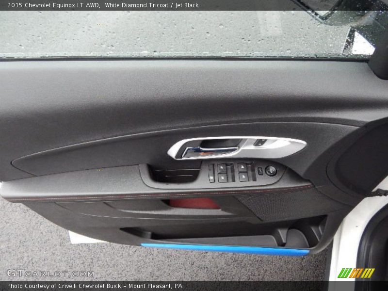 White Diamond Tricoat / Jet Black 2015 Chevrolet Equinox LT AWD