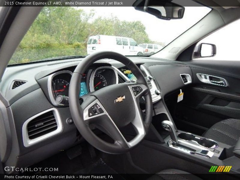 White Diamond Tricoat / Jet Black 2015 Chevrolet Equinox LT AWD