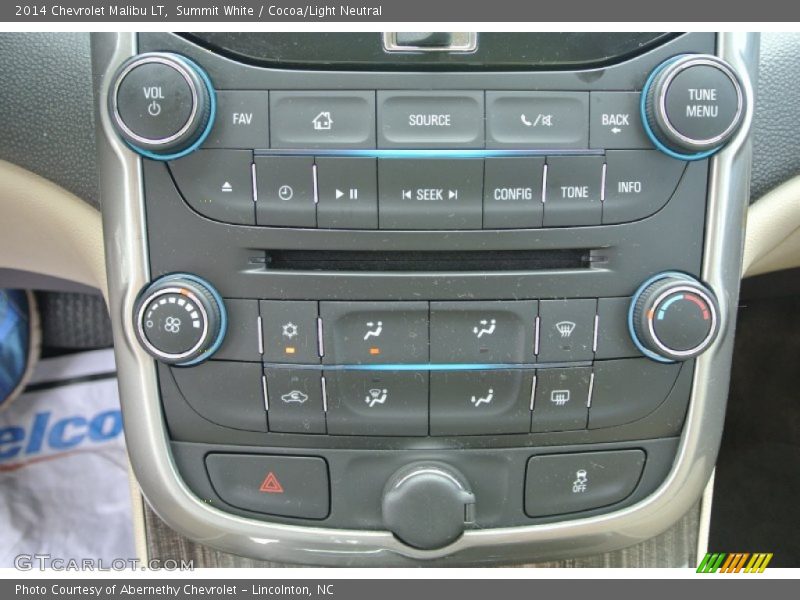Summit White / Cocoa/Light Neutral 2014 Chevrolet Malibu LT