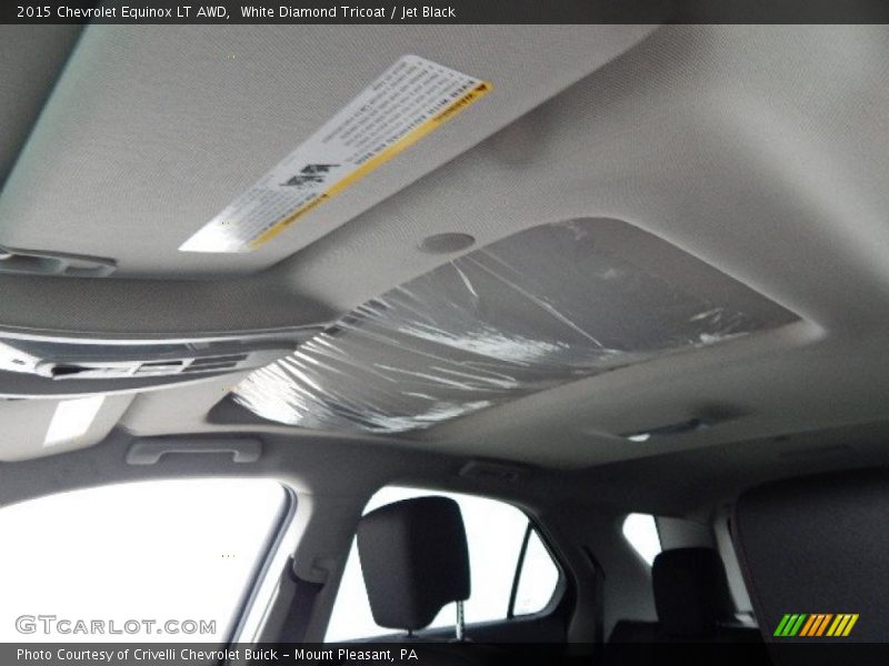 White Diamond Tricoat / Jet Black 2015 Chevrolet Equinox LT AWD
