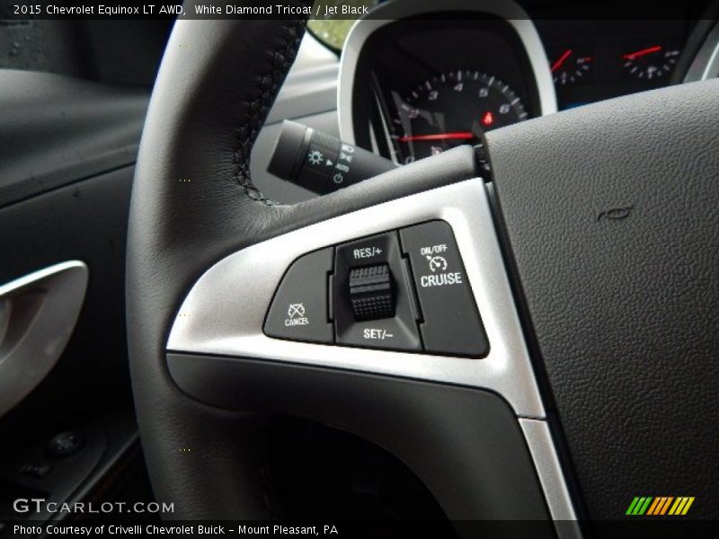 White Diamond Tricoat / Jet Black 2015 Chevrolet Equinox LT AWD