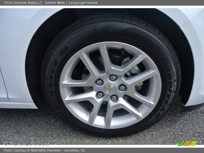 Summit White / Cocoa/Light Neutral 2014 Chevrolet Malibu LT