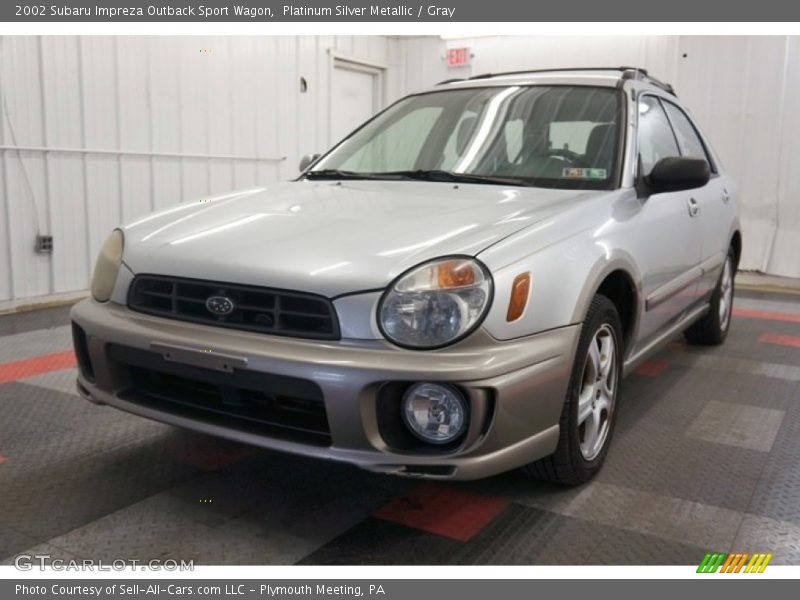 Platinum Silver Metallic / Gray 2002 Subaru Impreza Outback Sport Wagon