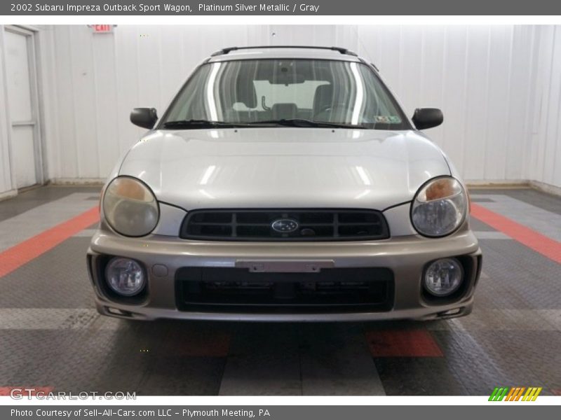 Platinum Silver Metallic / Gray 2002 Subaru Impreza Outback Sport Wagon