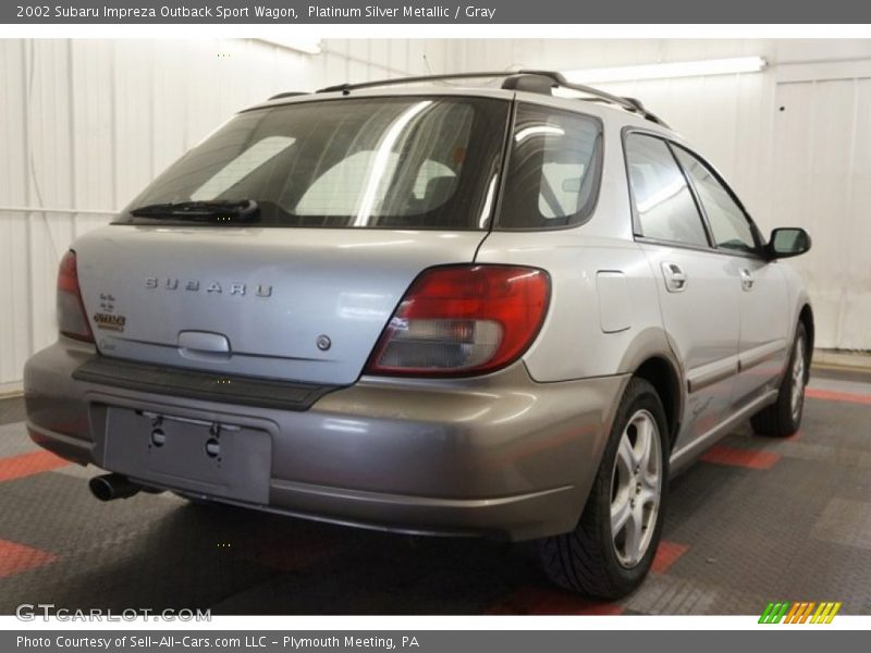 Platinum Silver Metallic / Gray 2002 Subaru Impreza Outback Sport Wagon
