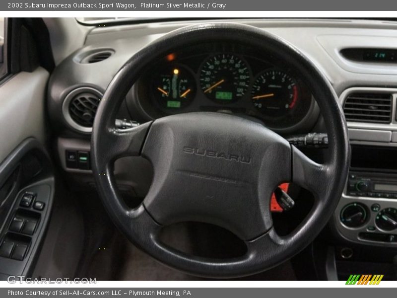 Platinum Silver Metallic / Gray 2002 Subaru Impreza Outback Sport Wagon