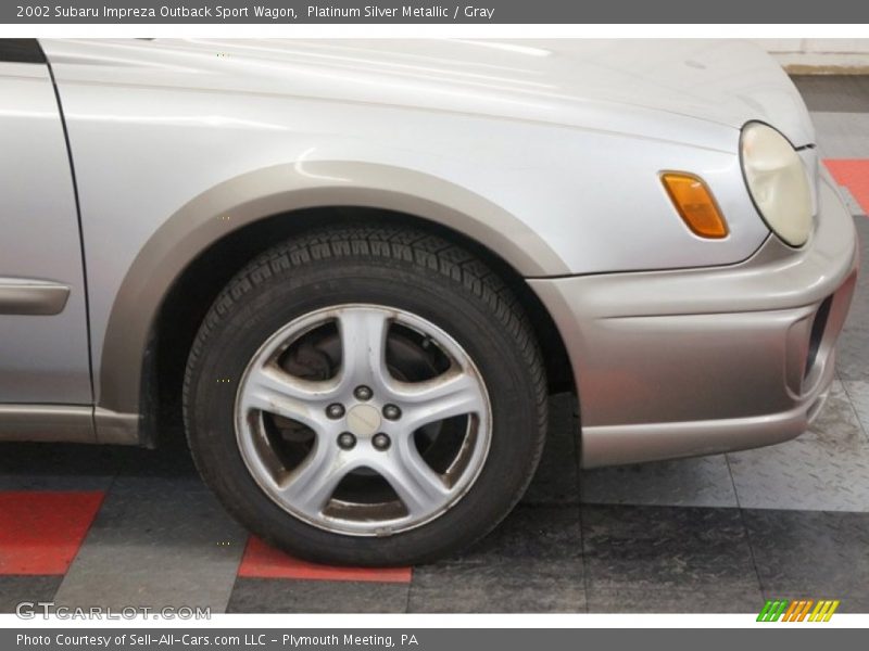Platinum Silver Metallic / Gray 2002 Subaru Impreza Outback Sport Wagon