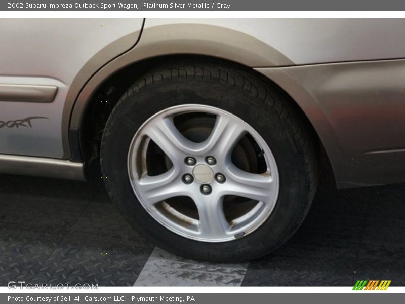 Platinum Silver Metallic / Gray 2002 Subaru Impreza Outback Sport Wagon