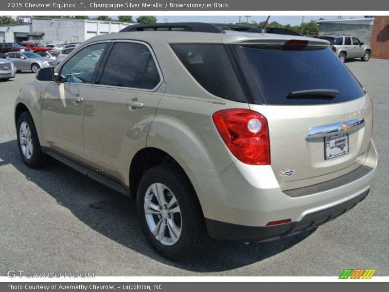 Champagne Silver Metallic / Brownstone/Jet Black 2015 Chevrolet Equinox LT