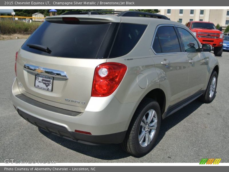 Champagne Silver Metallic / Brownstone/Jet Black 2015 Chevrolet Equinox LT