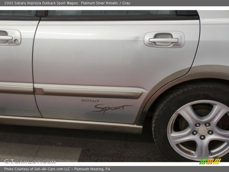 Platinum Silver Metallic / Gray 2002 Subaru Impreza Outback Sport Wagon