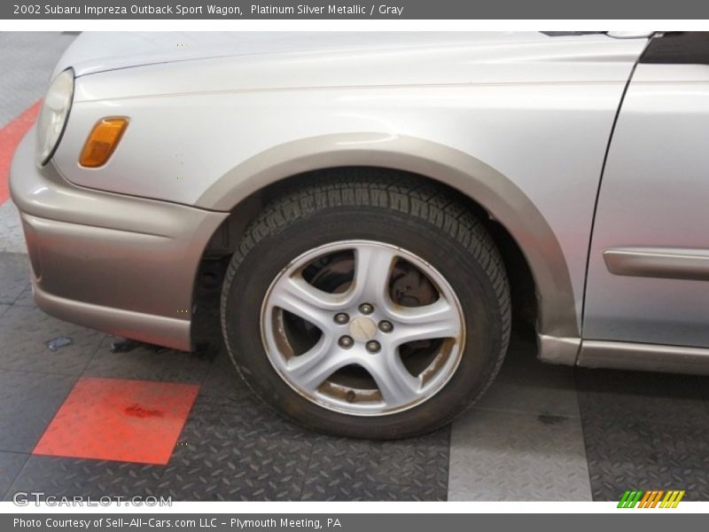 Platinum Silver Metallic / Gray 2002 Subaru Impreza Outback Sport Wagon