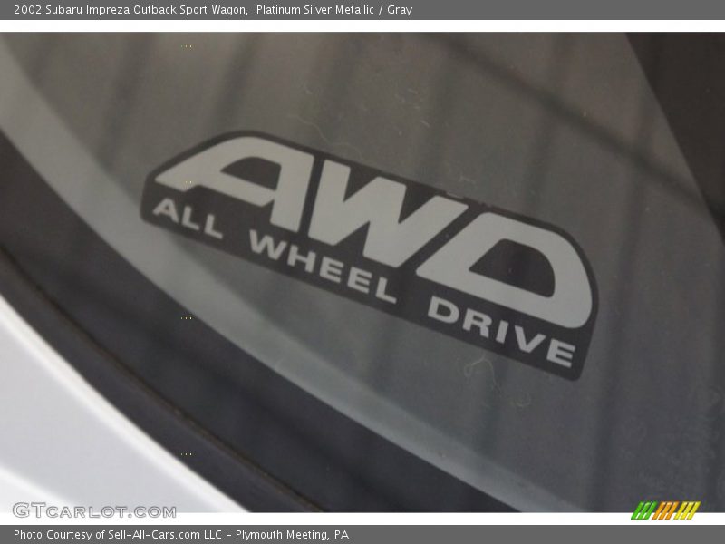 Platinum Silver Metallic / Gray 2002 Subaru Impreza Outback Sport Wagon