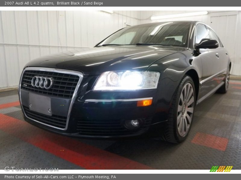 Brilliant Black / Sand Beige 2007 Audi A8 L 4.2 quattro