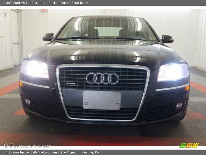 Brilliant Black / Sand Beige 2007 Audi A8 L 4.2 quattro