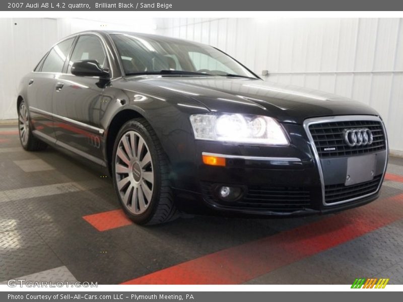 Brilliant Black / Sand Beige 2007 Audi A8 L 4.2 quattro