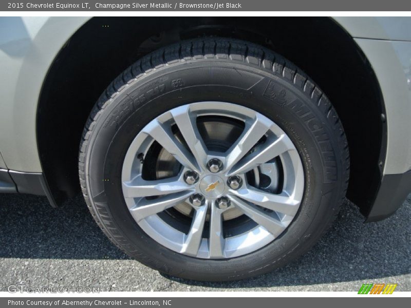 Champagne Silver Metallic / Brownstone/Jet Black 2015 Chevrolet Equinox LT