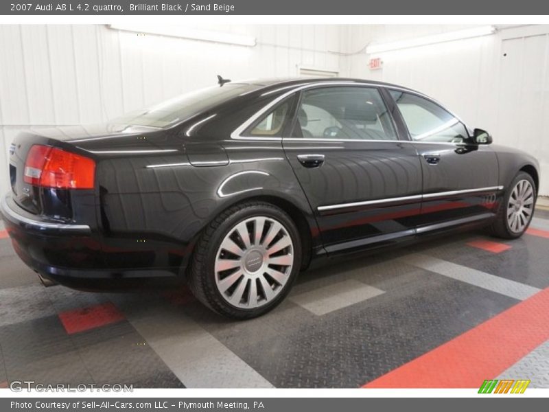 Brilliant Black / Sand Beige 2007 Audi A8 L 4.2 quattro