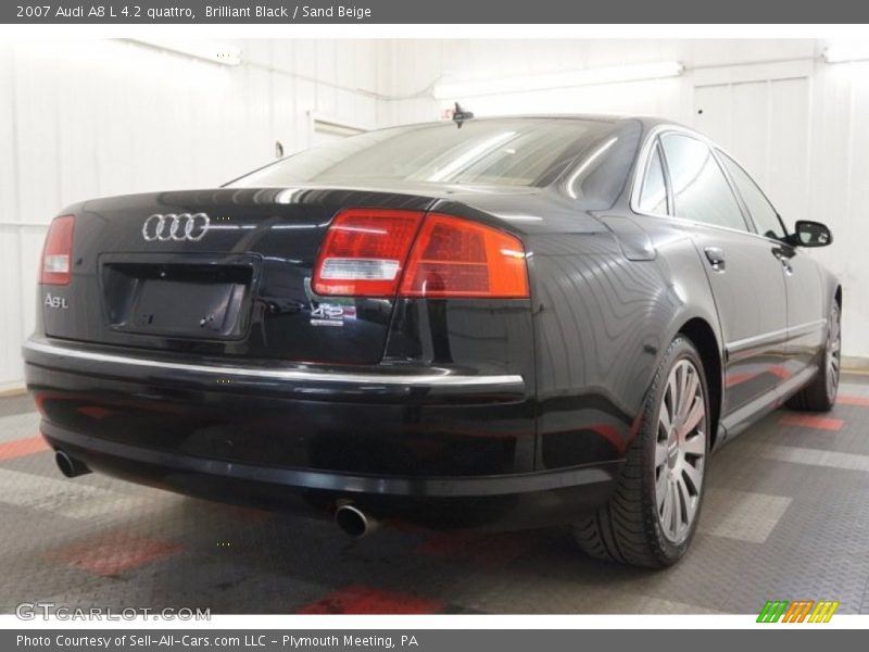 Brilliant Black / Sand Beige 2007 Audi A8 L 4.2 quattro