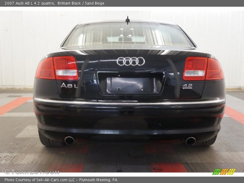 Brilliant Black / Sand Beige 2007 Audi A8 L 4.2 quattro