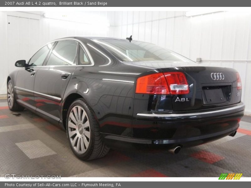 Brilliant Black / Sand Beige 2007 Audi A8 L 4.2 quattro
