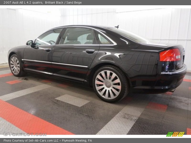 Brilliant Black / Sand Beige 2007 Audi A8 L 4.2 quattro