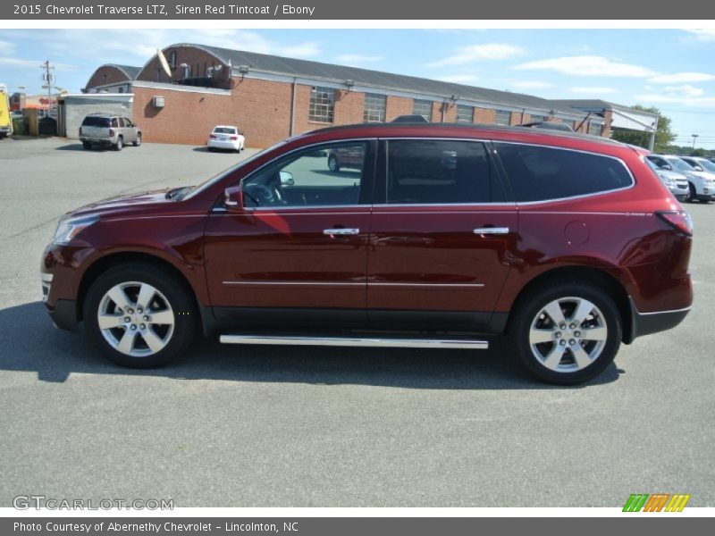 Siren Red Tintcoat / Ebony 2015 Chevrolet Traverse LTZ