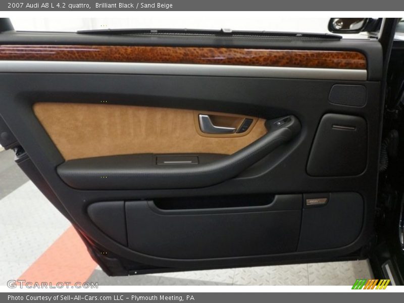 Brilliant Black / Sand Beige 2007 Audi A8 L 4.2 quattro