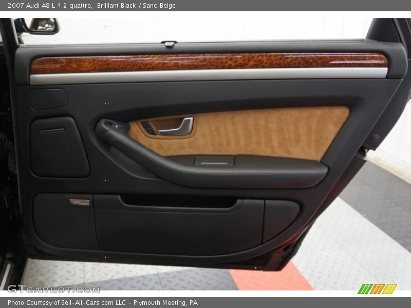 Brilliant Black / Sand Beige 2007 Audi A8 L 4.2 quattro