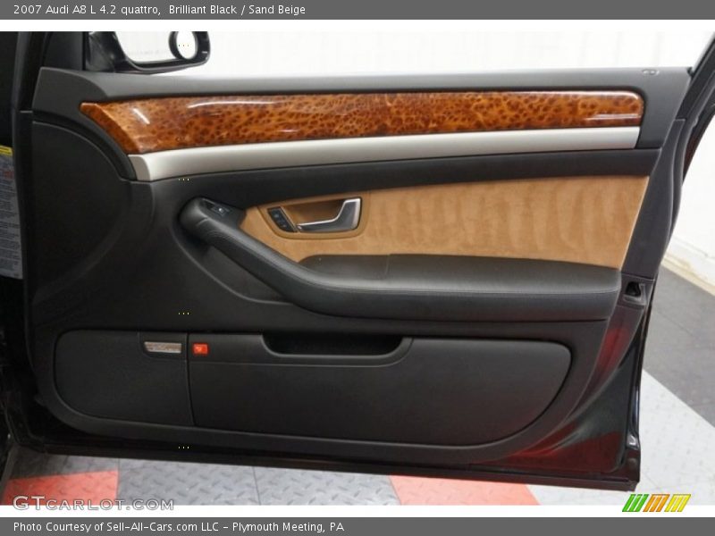 Brilliant Black / Sand Beige 2007 Audi A8 L 4.2 quattro