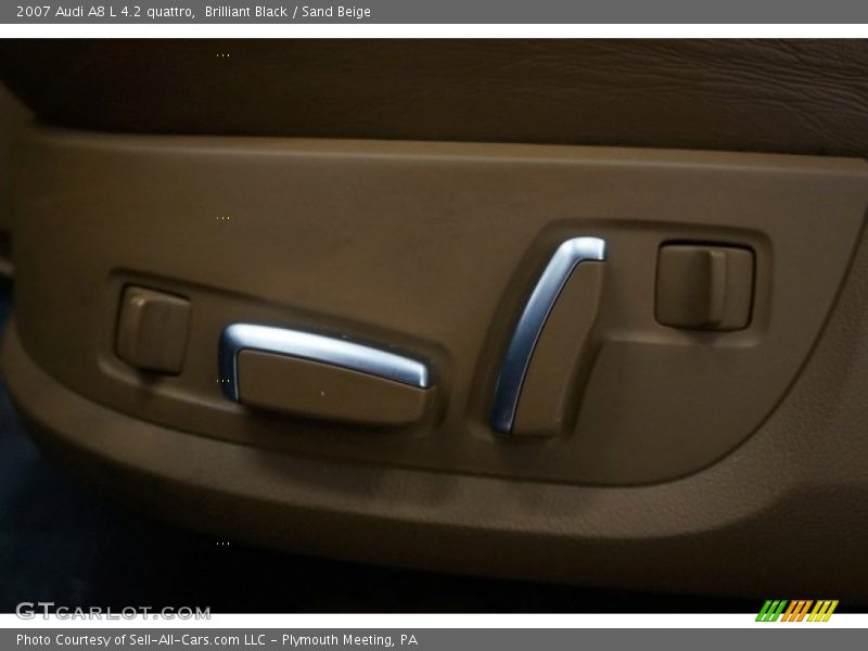 Brilliant Black / Sand Beige 2007 Audi A8 L 4.2 quattro