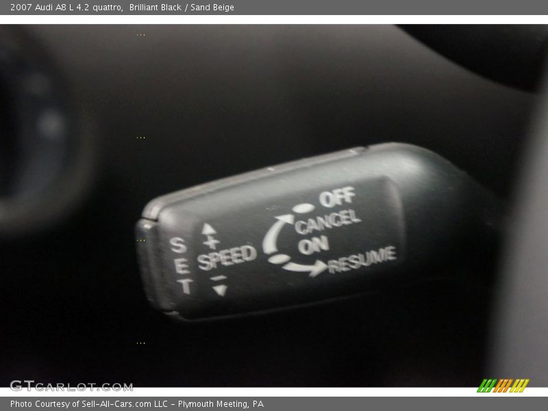 Brilliant Black / Sand Beige 2007 Audi A8 L 4.2 quattro