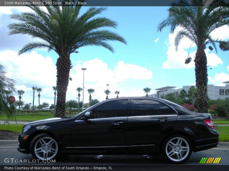 Black / Black 2008 Mercedes-Benz C 300 Sport