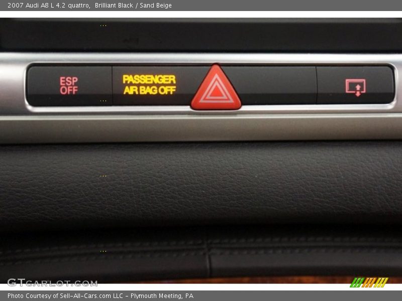 Brilliant Black / Sand Beige 2007 Audi A8 L 4.2 quattro