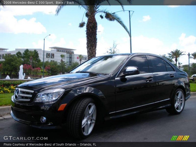 Black / Black 2008 Mercedes-Benz C 300 Sport