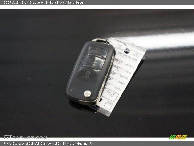 Brilliant Black / Sand Beige 2007 Audi A8 L 4.2 quattro
